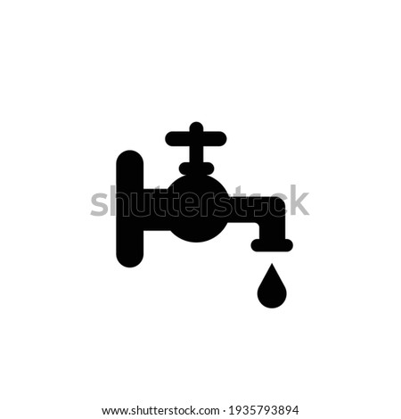 Bathroom faucet tool icon concept eps10