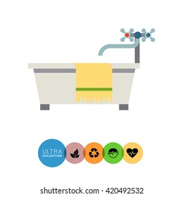 Bathroom flat icon