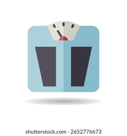 O chão do banheiro escala ícone do vetor. Sinal do equipamento de medida de peso. Símbolo gráfico para fitness e perda de peso web site e apps design, logotipo, app, UI