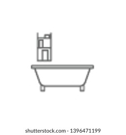 Bathroom, furniture icon. Element of plumber icon. Thin line icon for website design and development, app development. Premium icon