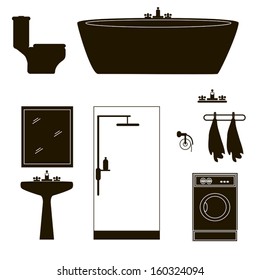 bathroom furniture icons 1