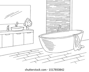 Black White Bathroom Cartoon Images, Stock Photos & Vectors | Shutterstock