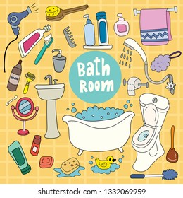The Bathroom hand drawn