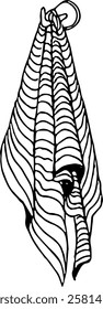 Bathroom. Hand drawn vector isolated doodle towel