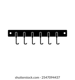 Bathroom, hanger, hook, wall icon vector on white background..eps