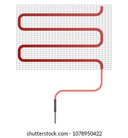 Bathroom heater icon. Realistic illustration of bathroom heater vector icon for web