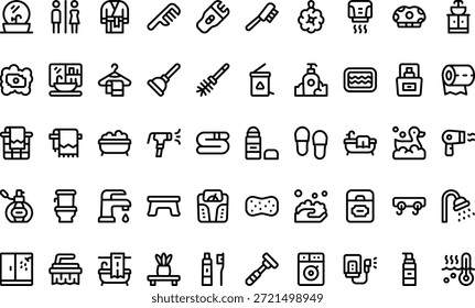 Casa de banho e ícones de higiene ícone vetor simples. Modelo de design de símbolo de ilustração para elemento de interface do usuário móvel da Web.