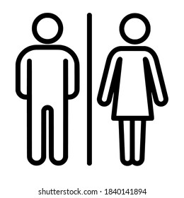 bathroom icon for boys and girls