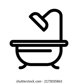 bathroom icon or logo isolated sign symbol vector illustration - high quality black style vector icons
