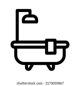 bathroom icon or logo isolated sign symbol vector illustration - high quality black style vector icons
