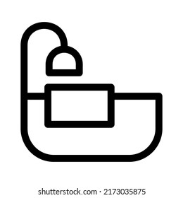 bathroom icon or logo isolated sign symbol vector illustration - high quality black style vector icons
