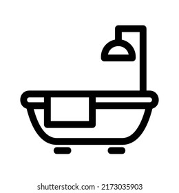 bathroom icon or logo isolated sign symbol vector illustration - high quality black style vector icons
