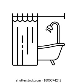 Bathroom icon on white background