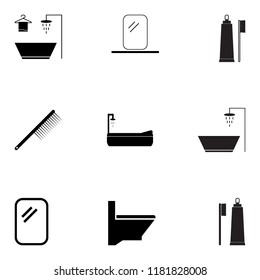 bathroom icon set