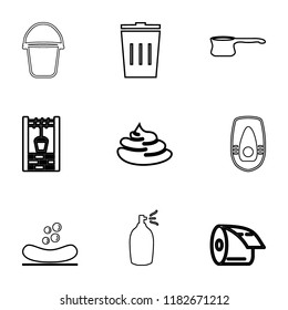bathroom icon set