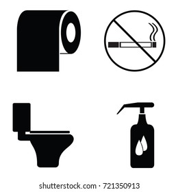 bathroom icon set