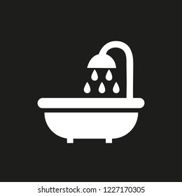 Bathroom icon with shower