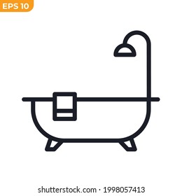 bathroom icon symbol template for graphic and web design collection logo vector illustration