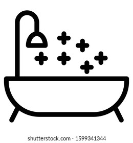 Bathroom icon vector illustration logo template for many purpose. Isolated on white background.
