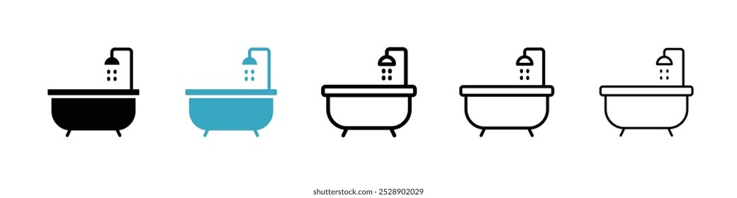 Conjunto de Ilustración vectorial de icono de baño