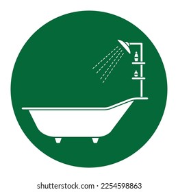 bathroom icon vector illustration simple design