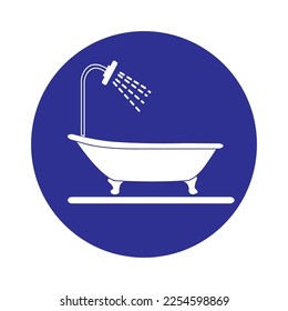 bathroom icon vector illustration simple design