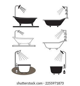bathroom icon vector illustration simple design