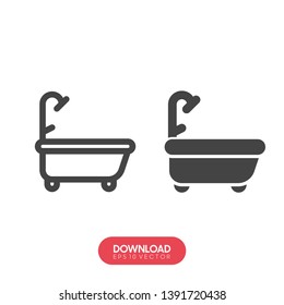 Bathroom icon - Vector sign symbol