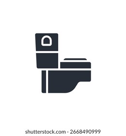 bathroom icon. vector.Editable stroke.linear style sign for use web design,logo.Symbol illustration.