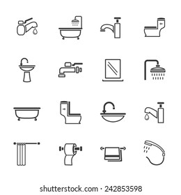 Bathroom icons