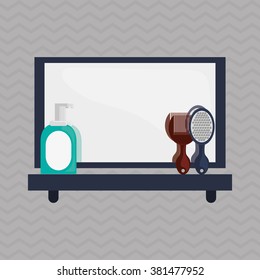 Bathroom icons design 