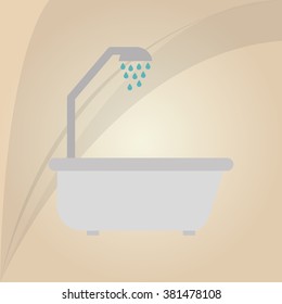Bathroom icons design 