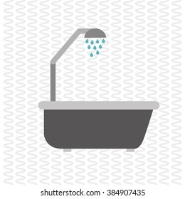 Bathroom icons design 