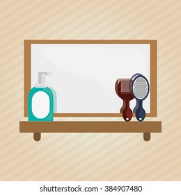 Bathroom icons design 