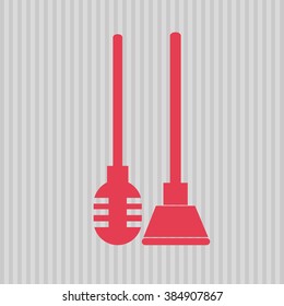 Bathroom icons design 