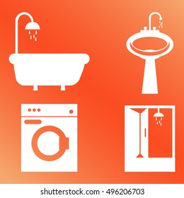 bathroom icons set