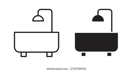 Coleção de vetor de ícones de banheiro para designs de web.