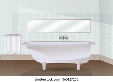 Bathroom - Illustration
Home spa treatment. 