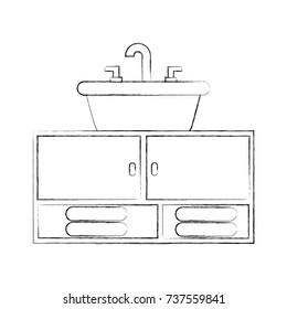 bathroom interior with sink vanity cabinet furniture