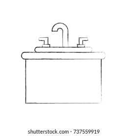 bathroom interior with sink vanity cabinet furniture