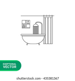 Bathroom Line Icon