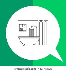 Bathroom Line Icon