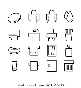 Bathroom line icon