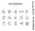 objects bathroom icons