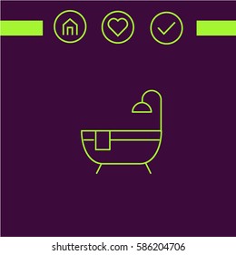 bathroom  logo design.graphic image.simple icon for web