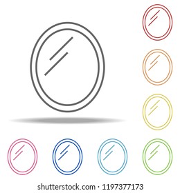 Bathroom mirror icon. Elements of Web in multi colored icons. Simple icon for websites, web design, mobile app, info graphics