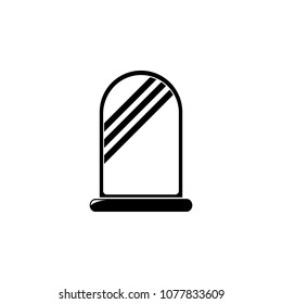 Bathroom mirror illustration. Element of a bathroom for mobile concept and web apps. Detailed Bathroom mirror illustration can be used for web and mobile. Premium icon on white background