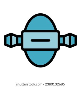 Bathroom osmosis icon outline vector. Water filter. Plant equipment color flat