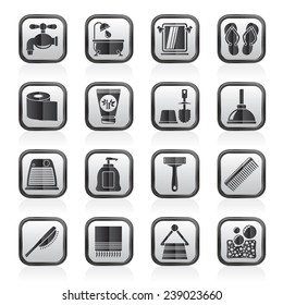 Bathroom and Personal Care icons- vector icon set 1