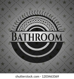 Bathroom realistic black emblem